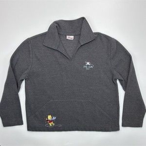 Vintage Disney Winnie The Pooh Womens Size L Embroidered Pullover‎ Sweater